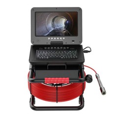 50m Sewer Camera Pipe Inspection Camera 512hz Sonde Self-leveling 10&Prime; Monitor