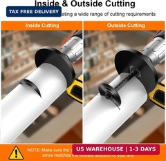 Inside Pipe Cutter for PVC Pipe, Cutter Tool Set with scale &ndash; Adjustable Depth G