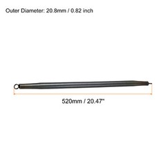 20.8mm OD B Type Spring Tube Bender 520mm Long for 25mm 3/4&Prime; PVC Pipe