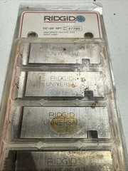 RIDGID 47785 Stainless Pipe Dies 1/2&Prime;-3/4&Prime; NPT High Speed Universal Lightly Used