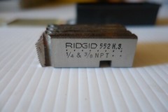 Genuine RIDGID 47905 1/4&Prime;-3/8&Prime; NPT RH High Speed Steel 515 Pipe Die Set