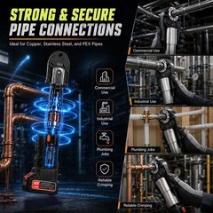 Electric Pipe Crimping Tool for Demanding Plumbing Jobsites Hydraulic Press Tool