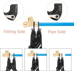 Push to Connect Removal Tool Disconnect Tongs for Plumbing Fittings 3 Sizes