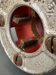 Pair of Ridgid 00-R 3/4&rdquo; & 1&rdquo; Pipe Threader / Threading Die Heads