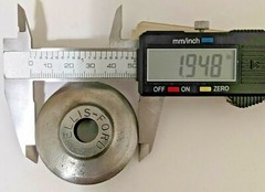 VINTAGE ELLIS & FORD PIPE CUTTER WHEEL [OD: 1-15/16, BORE: 7/16] (QTY: 1) NOS
