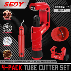 Ultimate Tube Cutter Set &ndash; Heavy Duty Pipe Cutter 3/16&Prime;-2&Prime; OD, Mini Tube Cutter
