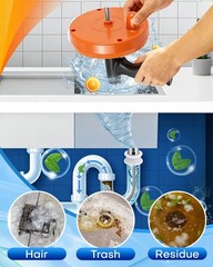 25Ft Snake Drain Hair Removal Tool Drill Powered and Manual Drain Cleaner Tool