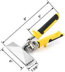 Sheet Metal Hand Seamer 6in Straight Jaw Bender Manual Plier Tool Comfort Grip
