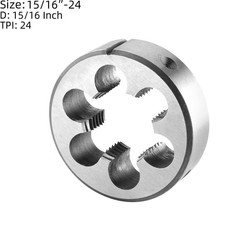 Burkit 15/16-24 UNS Tap and Die Set, 15/16 x 24 UNS Machine Thread Tap and Ro&hellip;