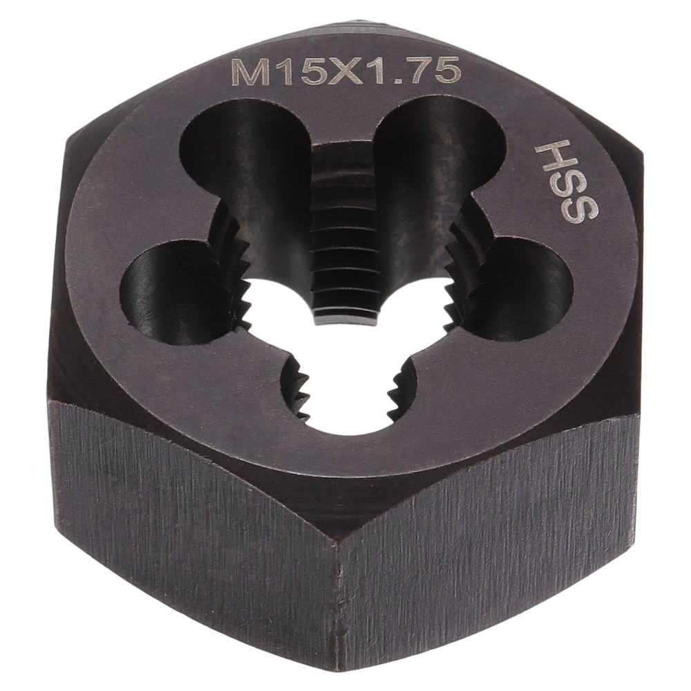 HSS M15 x 1.75 Metric Machine Thread Hex Die Right Hand High Speed Steel
