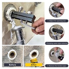 PVC Pipe Threader Cutting Tool For 1/2 And 3/4 Inch Water Pipes Die Wrench