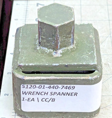 4 Point Square Socket for 2-1/8&Prime; (54mm) Raised Head Plumbing Cleanout Plug [A5S4