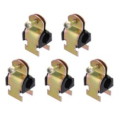 5 Pcs Rubber Cushion Strut Clamps, 3/4&Prime; OD Carbon Steel Pipe Strut Clamp