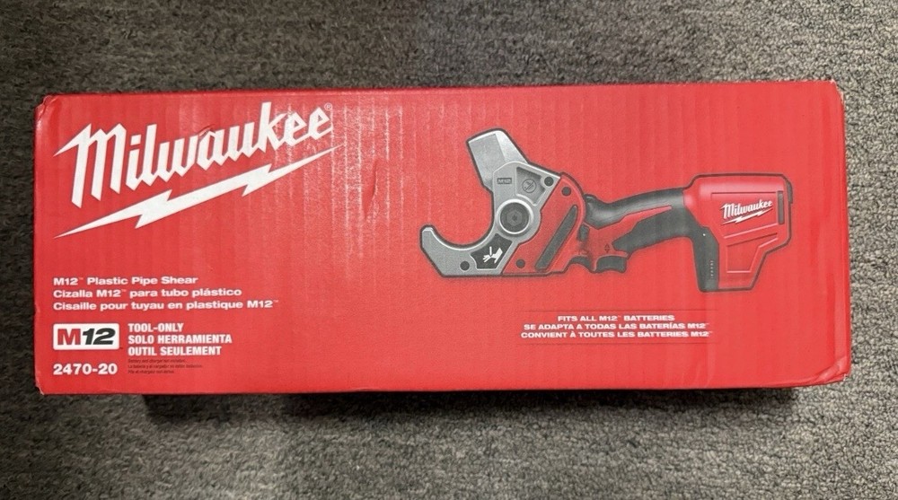 Milwaukee 2470-20 M12 12V Li-Ion Cordless PVC Pipe Shear (Tool Only) &ndash; NEW