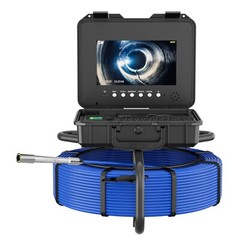 60m Pipe Inspection Camera Meter Counter Keyboard Sewer Camera Self Level 512hz