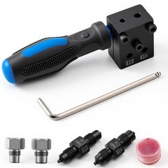 Brake Line Flaring Tool Kit 7Piece, 3/16&Prime; 1/4&Prime; SAE Double & Bubble Flare Tool&hellip;