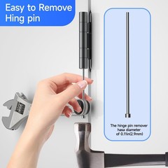 Knuckle Bender Adjustable Door Hinge Tool with Built-in Hinge Pin Remover, He&hellip;