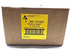Box of 5 Cherne 271551 Pipe Plug,Mechanical,Size 5 In