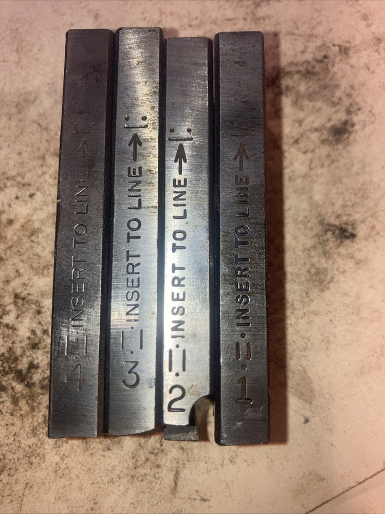 Set of Good Used Ridgid D-1144 D-1064 1&Prime;-2&Prime; Grooving Dies Groover Beveler
