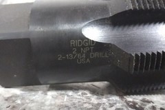Ridgid E-5120 2-13/64 In Drill Bit Size Pipe and Conduit Thread Tap