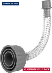 AC Drain Line Unclogger Tool HVAC PVC Drain Cleaner Adapter Clear