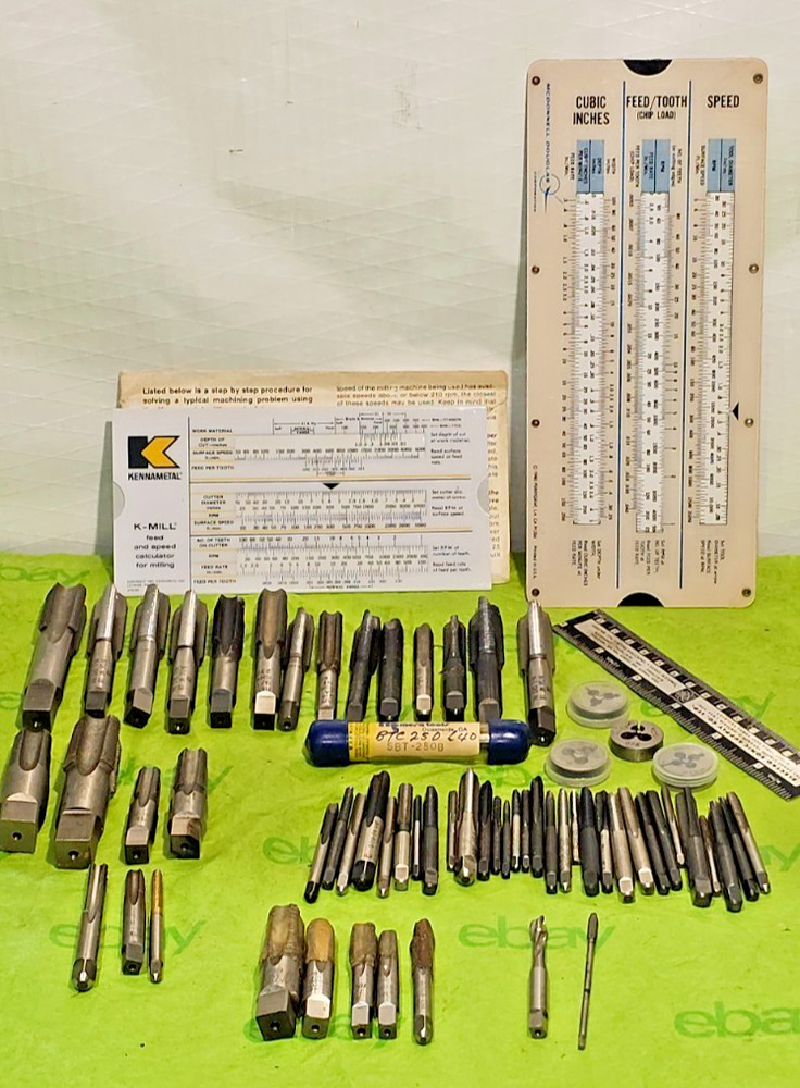 Large Mixed Tap 60+ Lot Heavy Duty Machine Thread Cutting Tools Shop