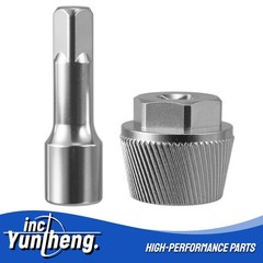 Silver Chrome 1.5&rdquo; Tub Drain Extractor with 1/2&rdquo; Socket Bathtub Remover