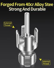 LINGIGAOUT 3PCS Internal & External Pipe Threading Tool Set, 1/2&rdquo; 3/4&rdquo; 1&rdquo;&hellip;