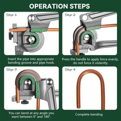 Antstone 1/4&rdquo; 3/8&rdquo; 1/2&rdquo; O.D. Tubing Bender 3 in 1 Tube Bender