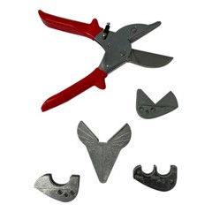 5 Pcs Multi-Functional Pipe Cutter Interchangeable Anvils Forged Steel Blade PVC