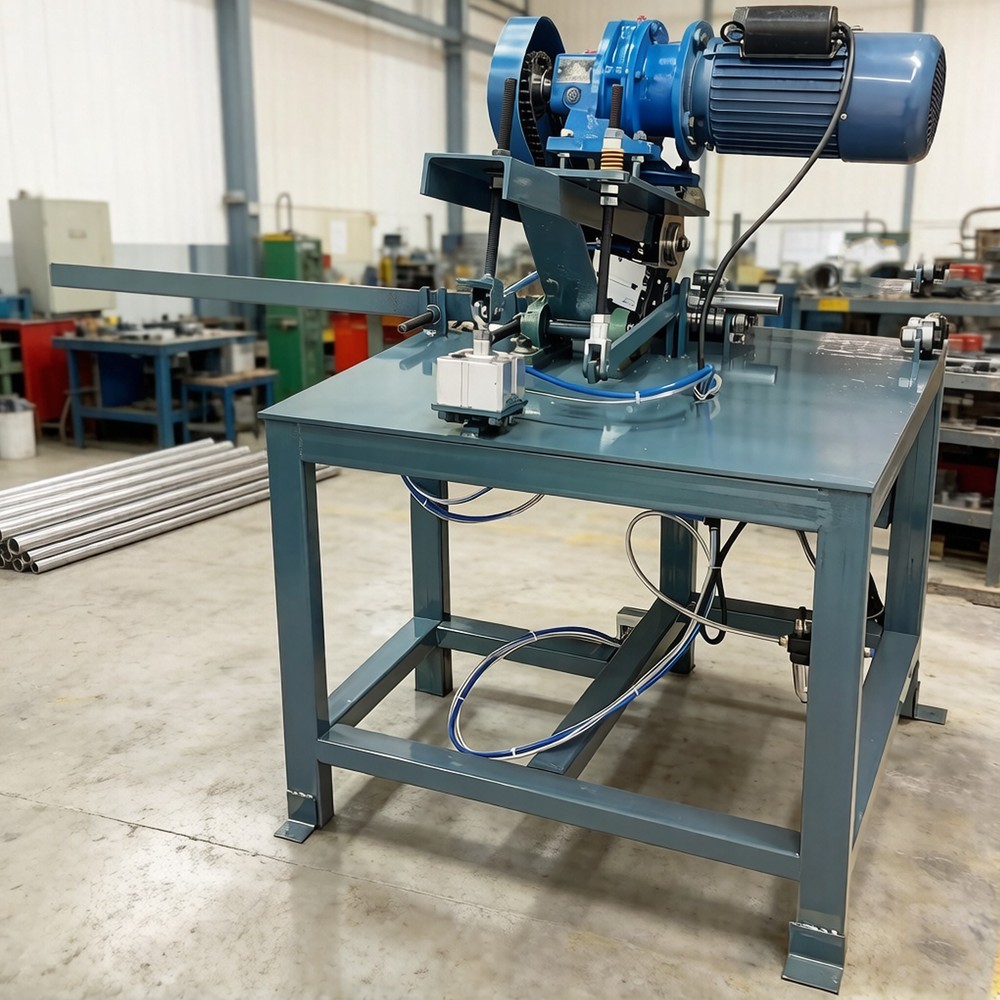 Square/Round Tube Angle Iron Pneumatic Pipe Cutting Machine 220V Single-phase
