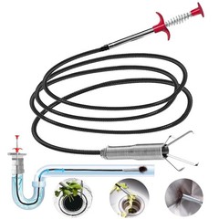 Drain Snake，116&Prime; Flexible Grabber Claw Tool Reacher Drain Snake Hair Drain Cl&hellip;