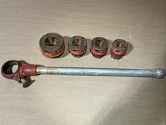 Ridgid OO-R 3/8&rdquo; Thru 1&Prime; NPT Exposed Ratchet Threader Set No Chipped Teeth