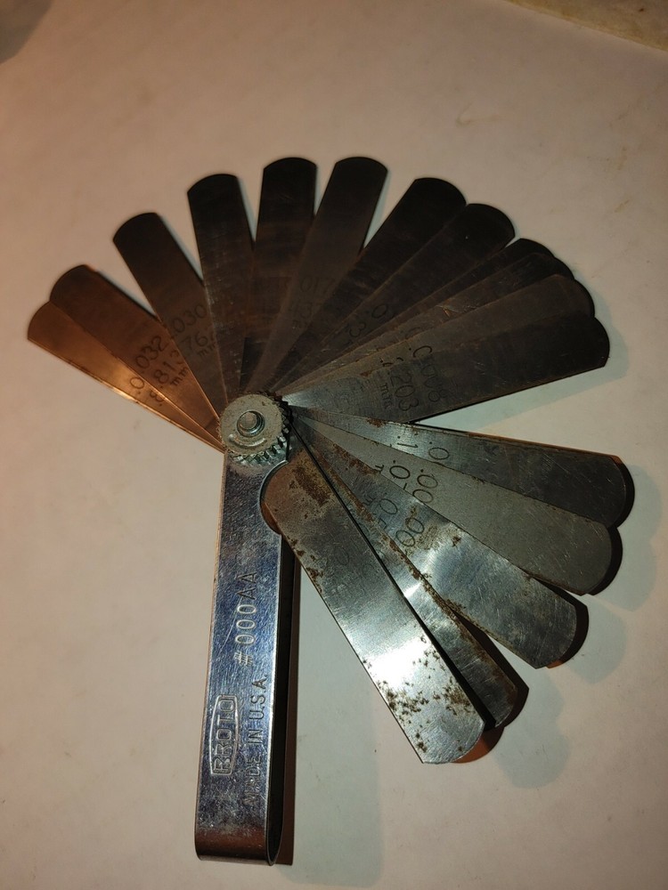Vintage Proto 3 Inch 16 Blade Durable Steel Gauge Set