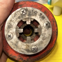 Toledo No. 12 3/8&Prime; Drop Head Pipe Threading Die Head NEW NOS FREE SHIPPING