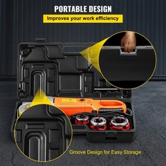 Universal 2300W 110V Pipe Threading Tool 1/2&Prime;-1 1/4&Prime; Wide Application Range