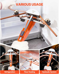 VEVOR Tubing Bender Kit, 1/4 to 7/8 Inch, Compact Ratcheting Tube Pipe Bender, F