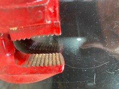 Ridgid 14&Prime; Heavy Duty Pipe Wrench Ridge Tool Co. Elyria, Ohio USA Red ~ Unused