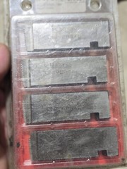 New OLD STOCK.. Ridgid 47745 1/2&Prime;-3/4&Prime;, NPT Universal Dies, Alloy, RH