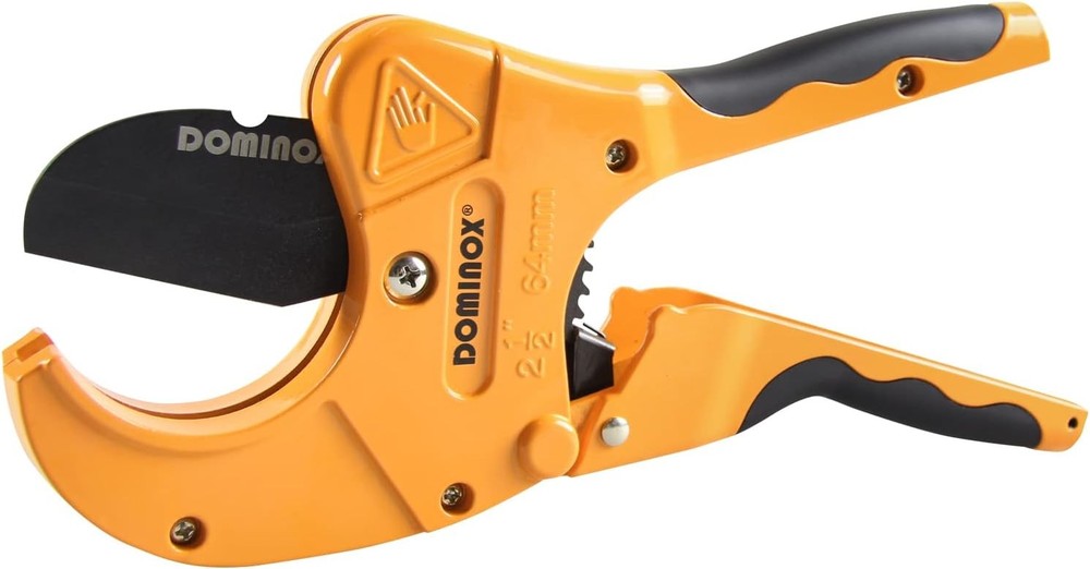 DOMINOX PVC Pipe Cutter, Ratchet PVC Cutting Tool, Cuts up to 2-1/2&Prime; Pipe