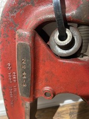 Ridgid Model No. 44-S , 425 Pipe Cutter 2 1/2&Prime;- 4&Prime; Rare Model Xtra Wheels
