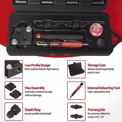 Low Profile Brake Line Single/Double Flaring Tool Kit 4.75 3/16 1/4 #33260