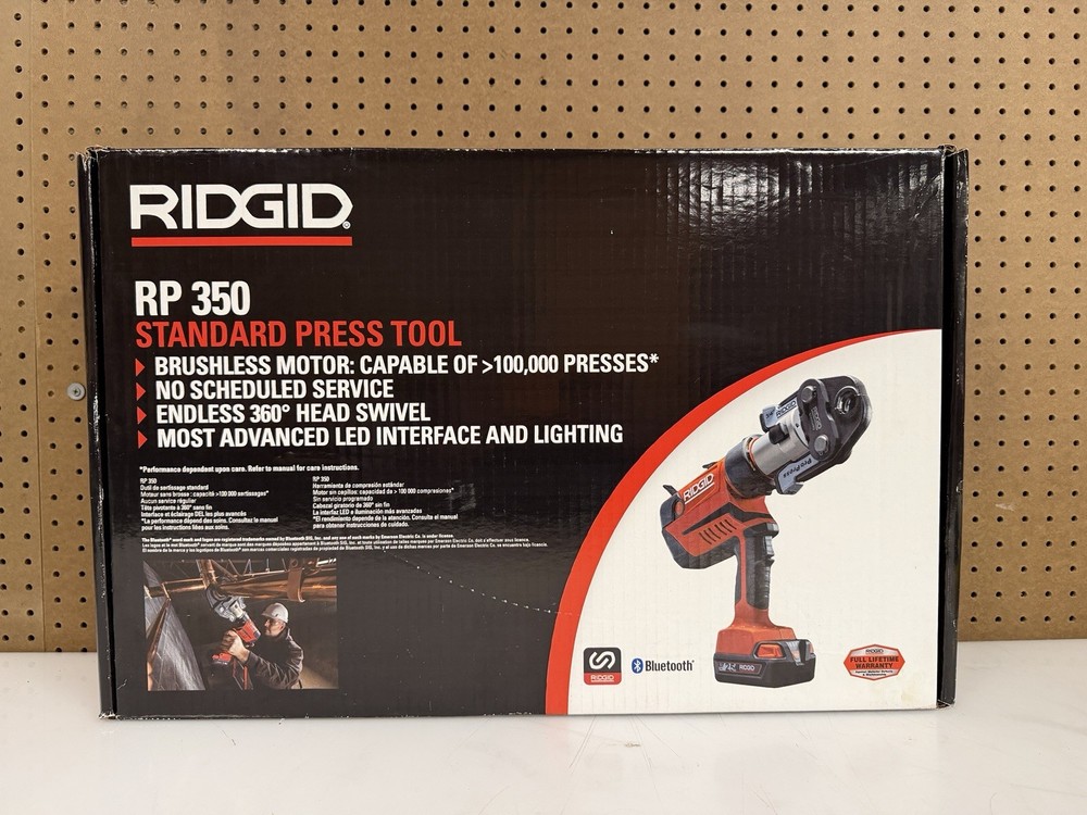 RIDGID 67053 RP 350 PRESS TOOL KIT, BATTERY AND CHARGER, 1/2&Prime; &ndash; 2&Prime; PROPRESS JAWS