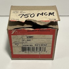 Burndy U39RT Type U Crimping Die Index 24 Black 750 MCM Item # 421832 NEW