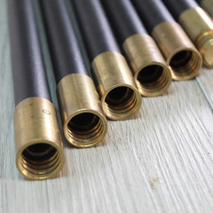 FAIDRSET12 9M Drain Rod Set &ndash; 10 Rods, Plunger & Worm with Brass Connectors