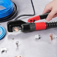 VEVOR Crimping Tool Battery Lug Hydraulic Crimper AWG12-2/0 Terminal with Pliers