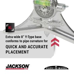 Pipe Marking Tool with Built-In Spring Pin for Easy Operation and Accuracy