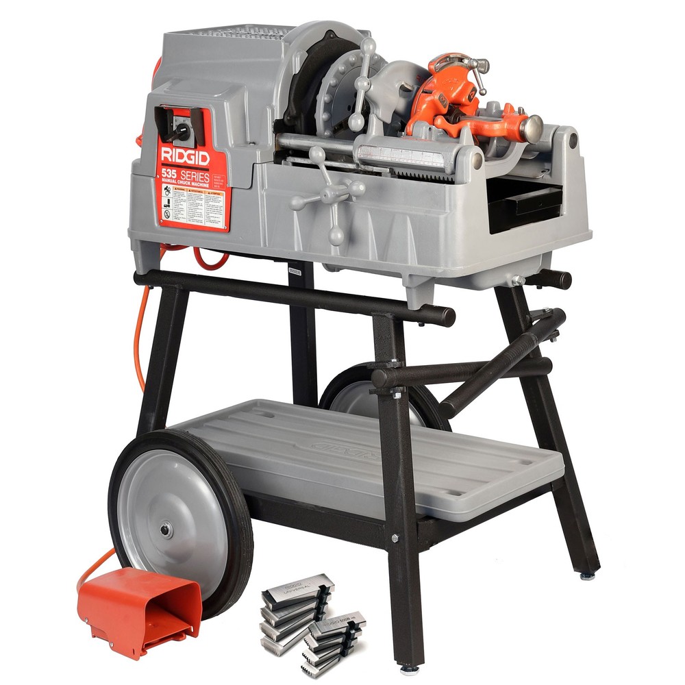 Reconditioned RIDGID&reg; 535 V3 Pipe Threader with 811A Dies & New Universal Cart