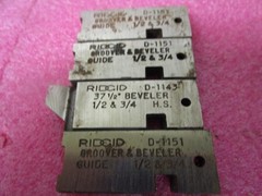 Ridgid 50925 1/2&Prime; -3/4&Prime; 37 1/2 DEG (RH) High Speed Alloy Steel 515 Pipe Dies