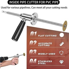 Inside Pipe Cutter for PVC Pipe Cutter, with Diamond Grit Cutting Wheel and H&hellip;